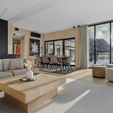Luxury Lodge With Jacuzzi And Sauna Kleppstad Exterior photo
